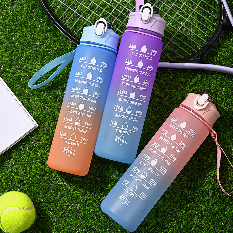 Smart Water Bottle Tracker - Graduated Straw Cup with Large Capacity