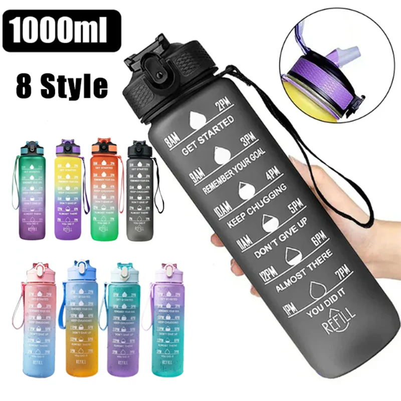 Smart Water Bottle Tracker - 750/1000 ML Water Bottle Motivational Sport