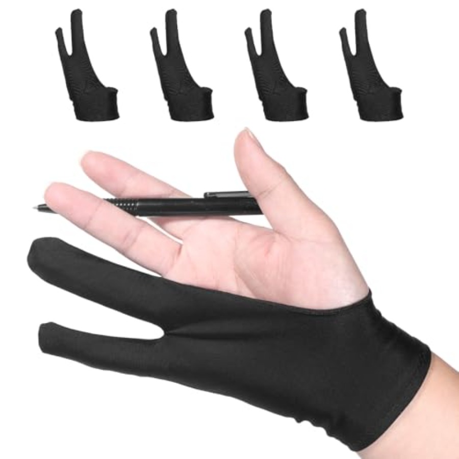 Digital Drawing Tablet - 4 Pack Drawing Glove Digital Drawing