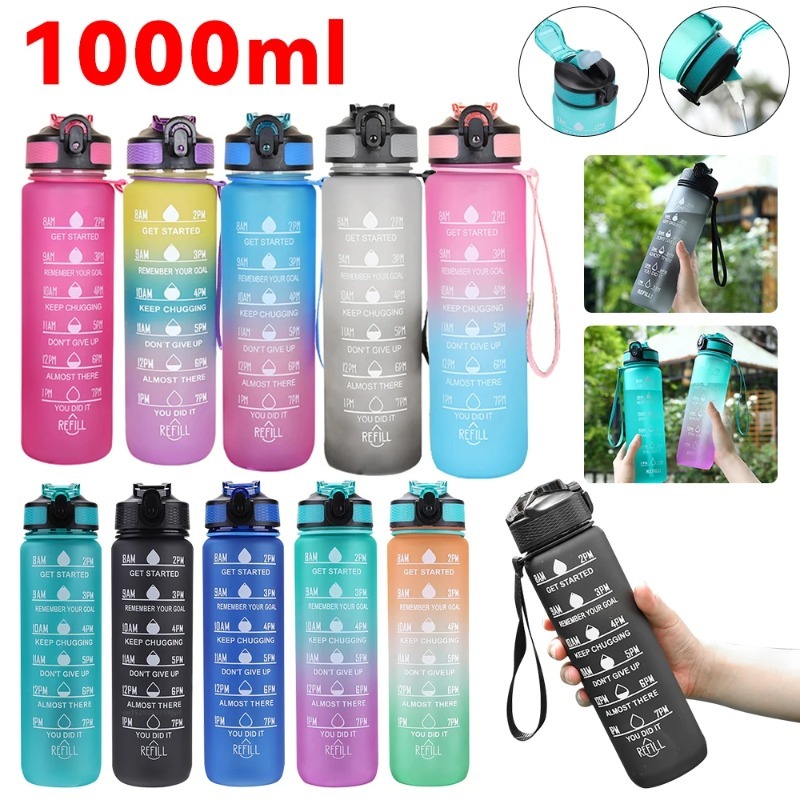 Smart Water Bottle Tracker - 1L Water Bottle Portable Sport Water