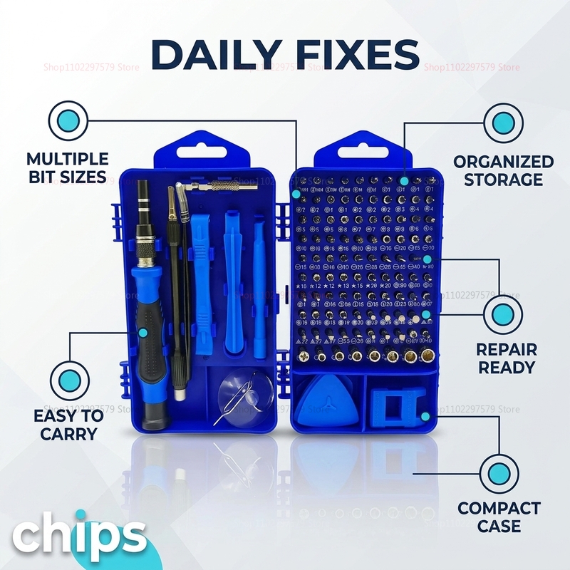 115 in 1 Multifunctional Screw - Electronics Repair Gadgets recensione e prezzo