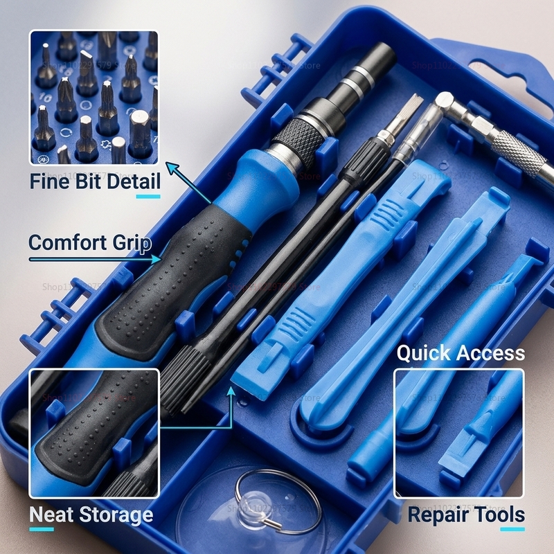 115 in 1 Multifunctional Screw - Electronics Repair Gadgets recensione e prezzo