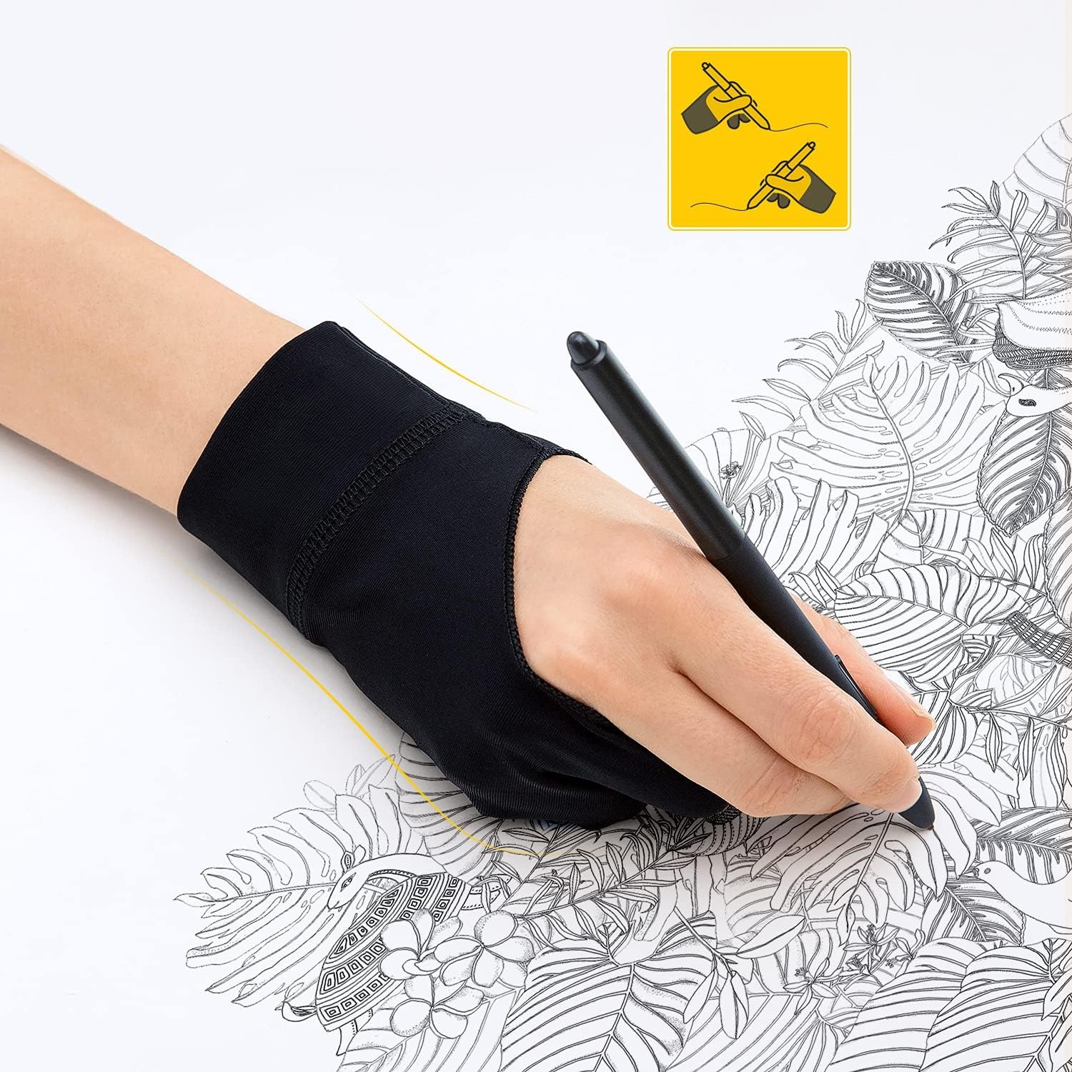 2-Finger Anti Touch Gloves for - Digital Drawing Tablet recensione e prezzo