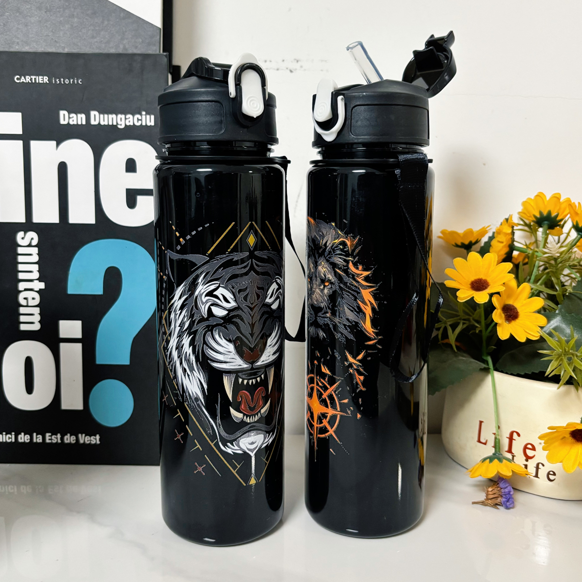 Cute Lion Tiger Cow Pattern 75 - Smart Water Bottle Tracker recensione e prezzo