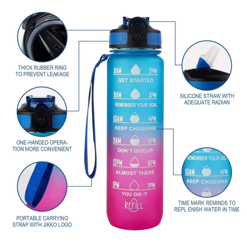 1000ML Sports Bottle Gradient  - Smart Water Bottle Tracker recensione e prezzo