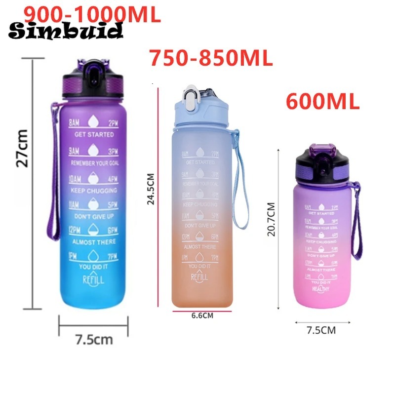 600ML Sports Water Bottle with - Smart Water Bottle Tracker recensione e prezzo