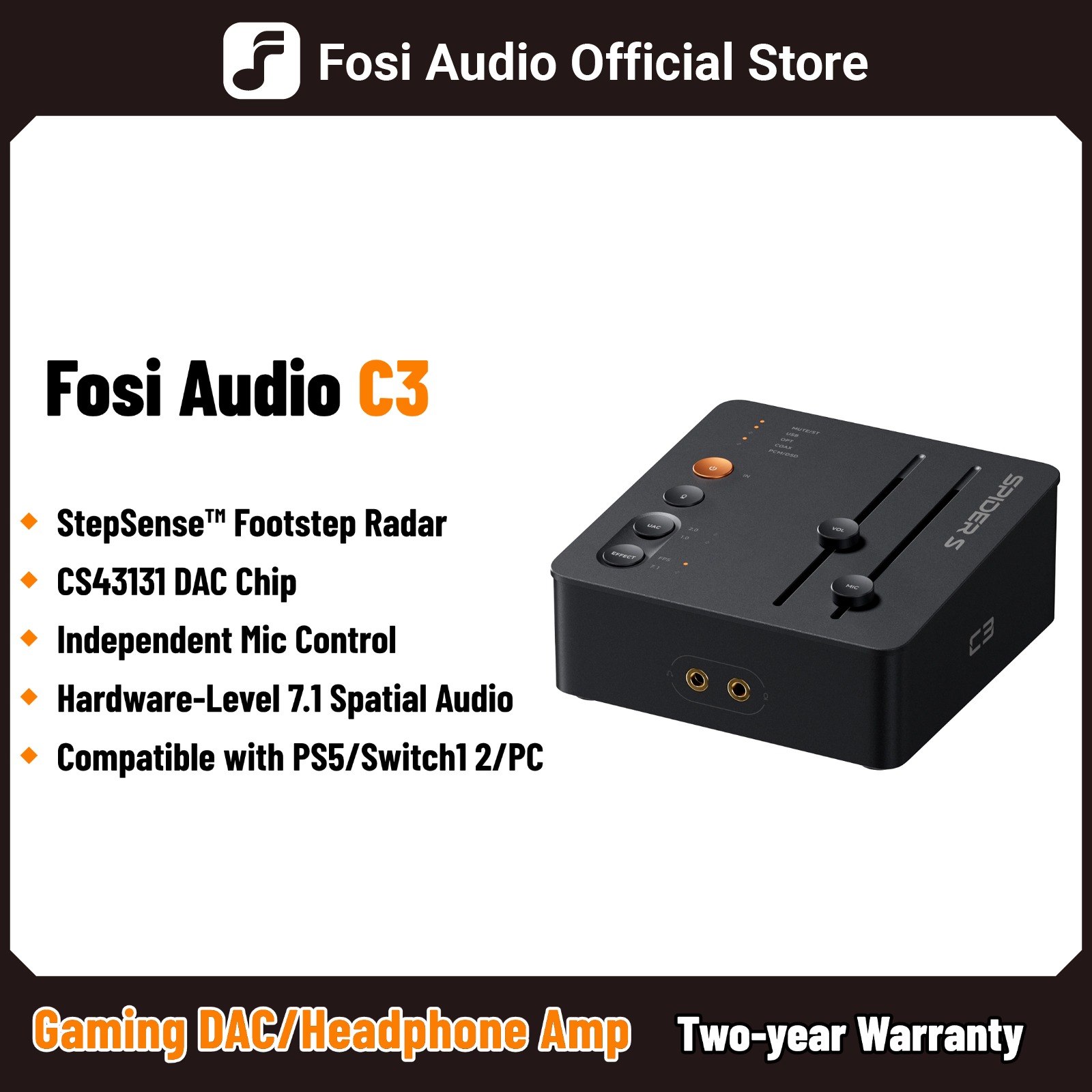 Fosi Audio C3 External Gaming  - Usb Sound Card External recensione e prezzo