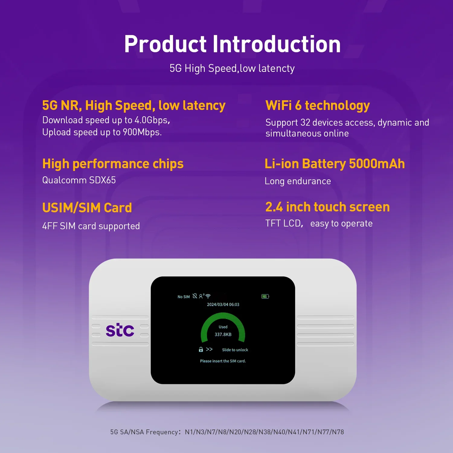 2025SUNCOMM Portable Pocket Mo - Portable Wifi Hotspot recensione e prezzo