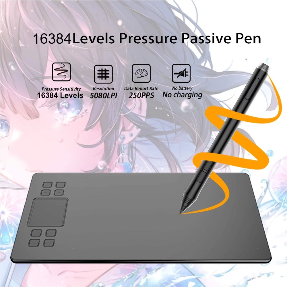 10×6 Inch Drawing Tablet Batte - Digital Drawing Tablet recensione e prezzo