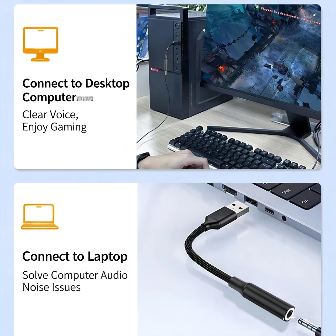 USB to 3.5mm Audio AUX Cable A - Usb Sound Card External recensione e prezzo