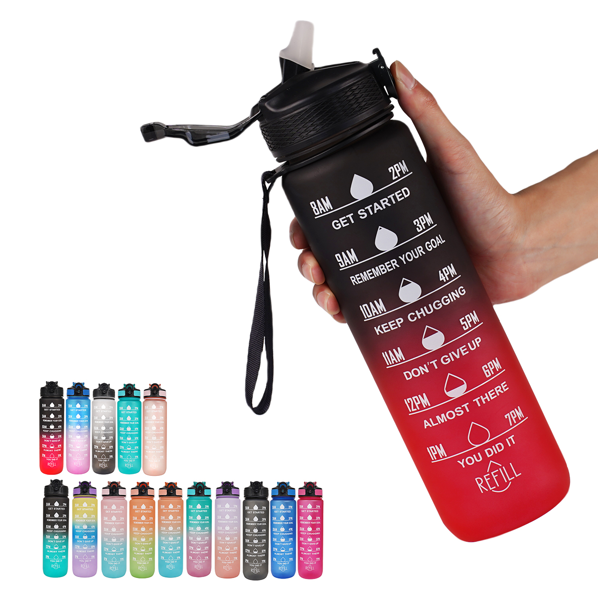1L Water bottle 12 colors Leak - Smart Water Bottle Tracker recensione e prezzo