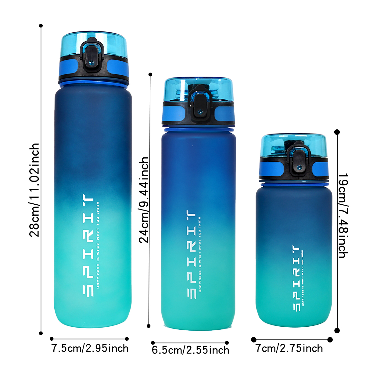 Gradient Water Bottle - 1000ml - Smart Water Bottle Tracker recensione e prezzo
