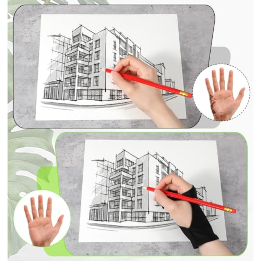 3 Pcs Artist Glove, Black Draw - Digital Drawing Tablet recensione e prezzo