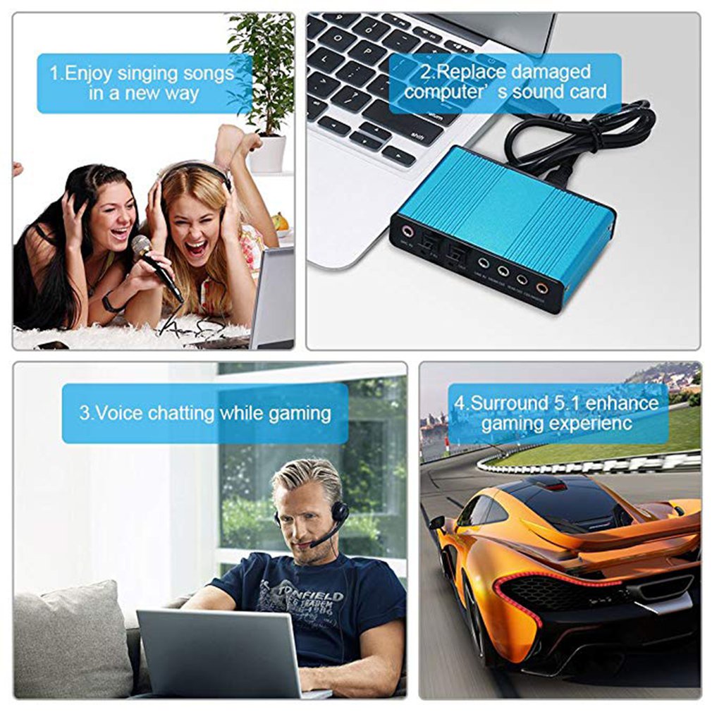 USB Sound Card 6 Channel 5.1 O - Usb Sound Card External recensione e prezzo