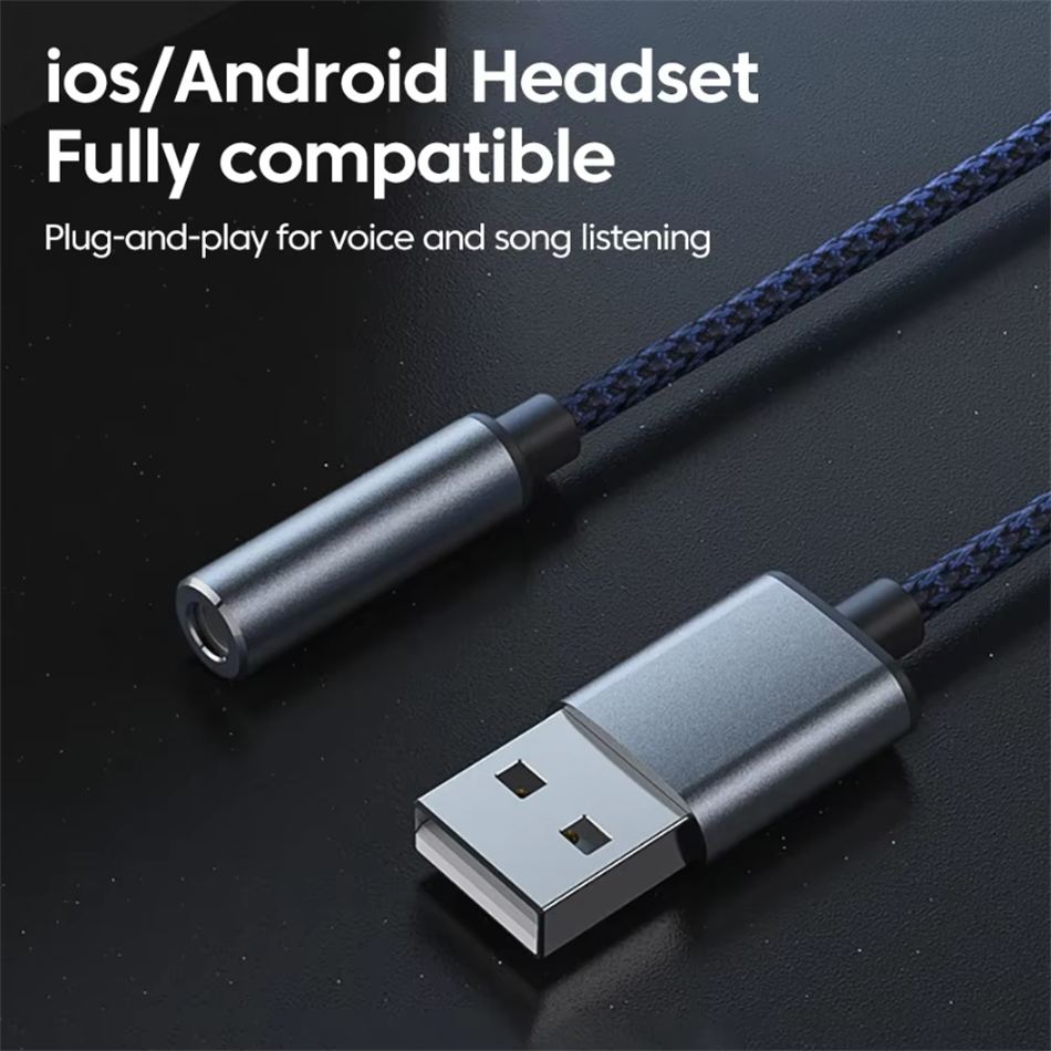 USB to 3.5mm Audio Jack Adapte - Usb Sound Card External recensione e prezzo